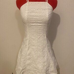 Hollister white mini dress